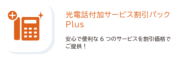 光電話付加サービス割引パックプラス